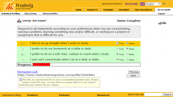 LSA Junior Complete - Learning Styles